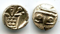 Rare gold fanam minted by the Dutch VOC company in Tuticorin, ca.1658-1795, South-Eastern India (Herrli #3.07.01)