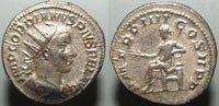 Beautiful silver antoninianus of Gordian III (238-244 AD), Rome mint, Roman Empire - Apollo reverse