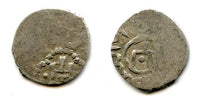 Bilingual silver asper naming Filippo Maria Visconti, of Milan and Genoa (1421-1435) and Khan Ulugh Muhammad (1418-1425 & 1428-1437) of the Mongol Golden Horde, Caffa,  (Ret.#13)