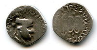 Rare silver drachm of Nahapana (ca. 50-75 AD (?)), Indo-Scythian Kshaharatas of Saurashtra and Gujarat