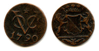 Utrecht issue copper duit issued by VOC (the Dutch East India Company), 1790, Dutch East India - star mintmark (KM#111.4)