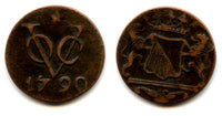 Utrecht issue copper duit issued by VOC (the Dutch East India Company), 1790, Dutch East India - star mintmark (KM#111.4)