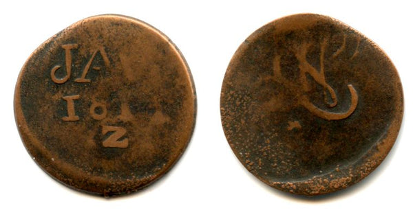 Copper duit, Louis Napoleon Bonaparte (1806-1810), Java, 1811, Dutch East Indies (KM #225)