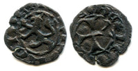 Very Rare! Billon dinero of King Janus (1398-1432), Crusader Lusignan Kingdom of Cyprus and Jerusalem