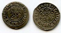 High quality silver 2-denars (solidus) of Sigismund III (1587-1632), 1626, Grand Duchy of Lithuania, Polish-Lithuanian Commonwealth (KM 31)