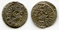 Silver shilling of Sigismund III (1587-1632), date (16)20 on reverse, Riga, Livonia, Polish-Lithuanian Commonwealth (KM#5)