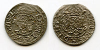 Silver shilling (4-denars or 2-solidi) of Sigismund III (1587-1632), 1618, Grand Duchy of Lithuania, Polish-Lithuanian Commonwealth (KM 16.3)