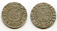 High quality! Silver 3-polker (1 kruzierz) of Sigismund III (1587-1632), 1625, Poland, Polish-Lithuanian Commonwealth