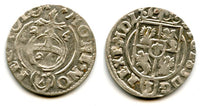 High quality! Silver 3-polker (1 kruzierz) of Sigismund III (1587-1632), 1624, Poland, Polish-Lithuanian Commonwealth