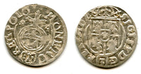 High quality! Silver 3-polker (1 kruzierz) of Sigismund III (1587-1632), 1624, Poland, Polish-Lithuanian Commonwealth