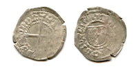 Scarce silver shilling of Walter von Plattenberg (1494-1535), Grand Master of the Livonian Order, Wenden mint