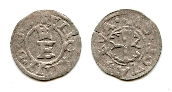 Silver shilling of Eric XIV (1560-1568), ND, Reval mint, Kingdom of Sweden