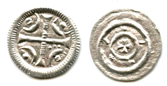 Anonymous silver denar of Bela II (1131-1141), Kingdom of Hungary