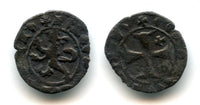 Rare! Billon carzia (denier) of King James I (1382-1398), Crusader Lusignan Kingdom of Cyprus and Jerusalem