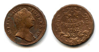 Large copper kreutzer of Maria Theresa (1740-1780), 1762-K, Kremnitz mint, Austro-Hungarian Empire