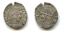 Silver hardi of Charles VIII the Affable (1483-1498), Bordeaux mint, France