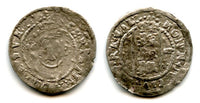 Silver 1 ore of Christina (1632-1654), dated 1651, Reval mint, Kingdom of Sweden
