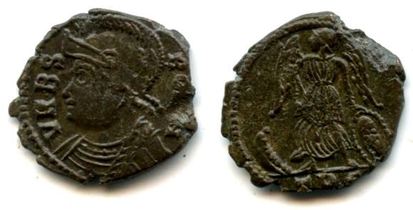 Ancient British barbarous VRBS ROMA/CONSTANTINOPOLIS mule (minted ca.336-348 AD) - high quality imitation of the continental type from Dorchester (?) in Roman Britain
