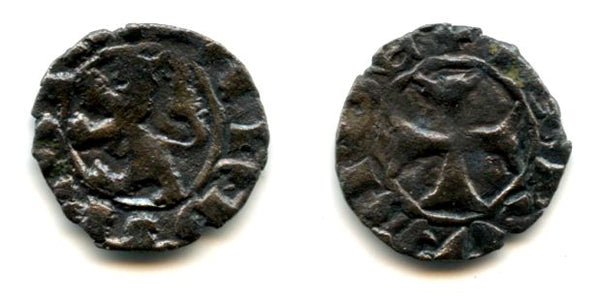 Rare! Billon dinero of King Janus (1398-1432), Crusader Lusignan Kingdom of Cyprus and Jerusalem