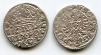 Scarcer silver "crown grosso" of Sigismund III (1587-1632), 1624, Bromberg mint, Poland, Polish-Lithuanian Commonwealth