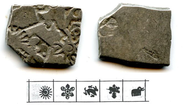 AR karshapana, Annuruddha-Nagadasaka period (c.445-413 BC), Magadha, India (G/H 305)