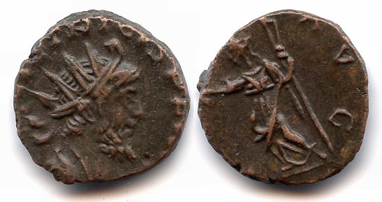 Nice quality antoninianus of Tetricus I (270-273 AD), PAX AVG, Gallo-Roman Empire