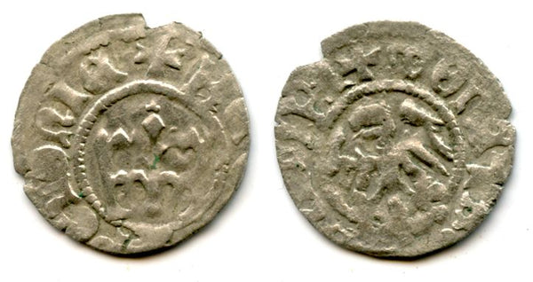 Scarce silver 1/2 grosso of Casimir Jagiellon (1446-1492), Poland