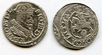 Scarce silver gross (grosz) of Sigismund III (1587-1632), 1625, Grand Duchy of Lithuania, Polish-Lithuanian Commonwealth (KM 32)