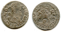 Scarce silver gross (grosz) of Sigismund III (1587-1632), 1625, Grand Duchy of Lithuania, Polish-Lithuanian Commonwealth (KM 32)
