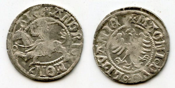 Scarce Lithuanian silver grosso of Alexander Jagellon (1501-1506), Vilno mint, Polish-Lithuanian Commonwealth (Huletski #4050)