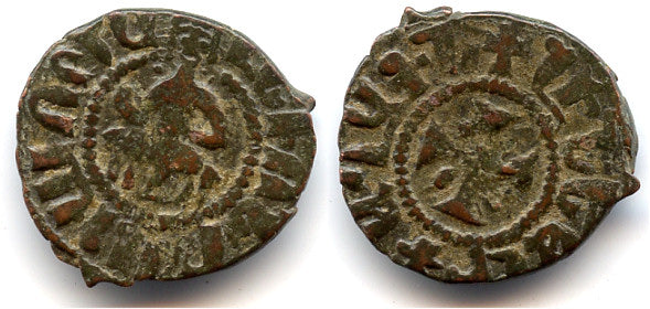 Rare bronze kardez, Levon III (1301-1307), Cilician Armenia