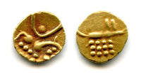 Rare heavy Vira Raya gold fanam, Vijayanagar Kingdom, 15th-16th century?, Southern India