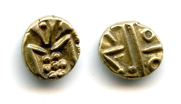Superb gold fanam, Dutch VOC, Tuticorin, c.1658-1795, SE India (Herrli #3.07.01)
