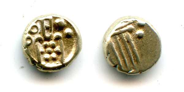 Rare Kali gold fanam, Dutch Indian local issue, 18th century AD, Southern India (Herrli 3.11.01)