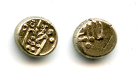 Rare gold fanam, Dutch VOC in Negapatam, c.1657-1784, Eastern India