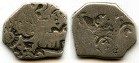 Silver punch drachm, period of Mahapadma Nanda and his sons (ca.345-323 BC), Magadha Janapada, India - very rare type G/H 448