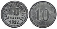 Notgeld (Emergency money) - Zinc 10 pfennige, 1917, Fallingborstel, Germany
