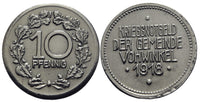 Notgeld (Emergency money) - iron 10 pfennig, 1918, Vohwinkel, Germany