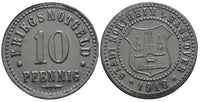 Notgeld (Emergency money) - zinc 10 pfennig, 1918, Northeim, Germany
