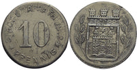 Notgeld (Emergency money) - iron 10 pfennig, 1919, Gräfrath, Germany