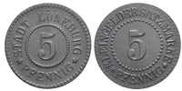 Notgeld (Emergency money) - iron 10 pfennig, undated (ca.1918), Luneburg, Germany