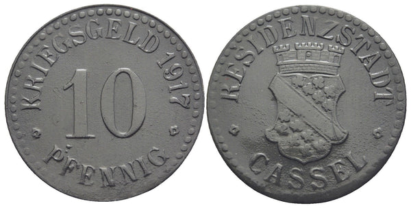 Notgeld (Emergency money) - Zinc 10 pfennig, 1917, Kassel, Germany