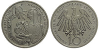 Germany - proof silver 10 marks in mint packet - 1998-G, Hildegard von Bingen
