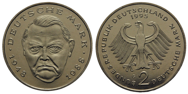 Germany - mint-state 2-marks in the original sealed mint packet - 1995-G (Karlsruhe)