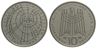 Germany - proof silver 10 marks in the original sealed mint packet - 2001-F (Stuttgart) - 50 years of SOS
