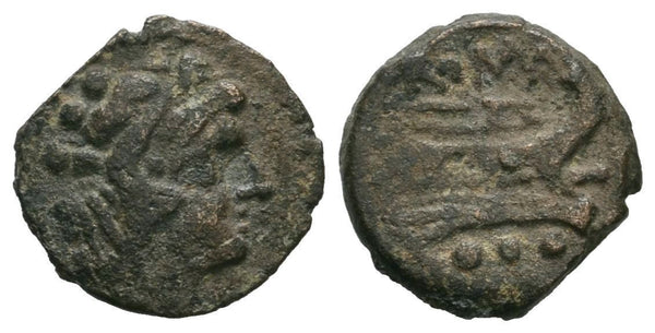 Anonymous Æ quadrans, after 211 BC, Rome mint, Roman Republic