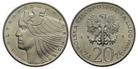 Commemorative 20 zloty, Year of the Woman, 1975, Poland