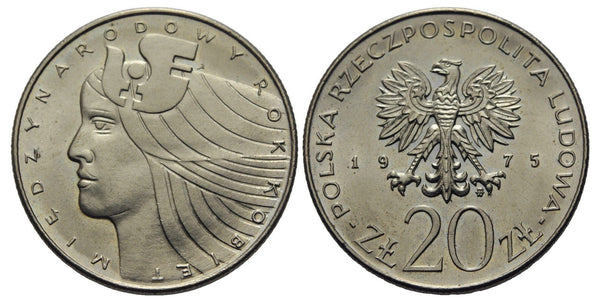 Commemorative 20 zloty, Year of the Woman, 1975, Poland