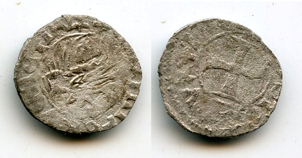 Silver denier (tornesello) of Doge Antonio Venier (1382-1400), Venice, Italy