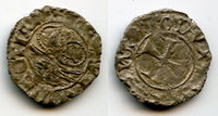 Silver denier (tornesello) of Doge Antonio Venier (1382-1400), Venice, Italy